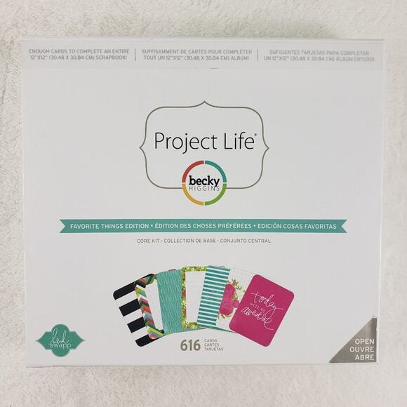 Becky Higgins Favorite Things Core Scrapbooking Crafting Kit. 616 Cards NWT - Picture 2 of 9